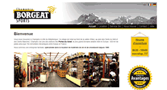 Desktop Screenshot of borgeatsports.com