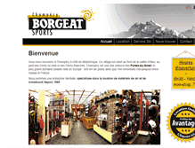 Tablet Screenshot of borgeatsports.com